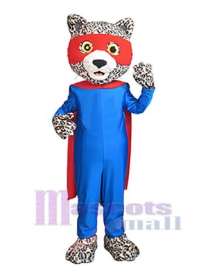 Superheld Jaguar Maskottchen-Kostüm Tier