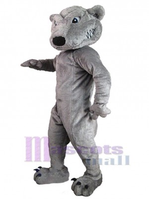 Intelligenter grauer Wolf Maskottchen-Kostüm Tier