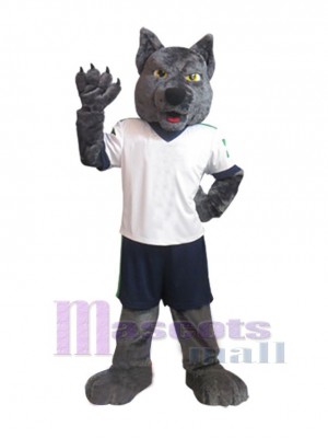 Erwachsener grauer Wolf Maskottchen-Kostüm Tier