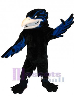 Blau und Schwarz Rabe Maskottchenkostüm Tier
