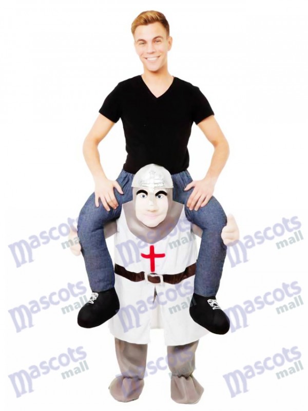 Die Kreuzfahrer Piggy Back Carry Me Maskottchen Kostüm Crusader Ritter Kostüm