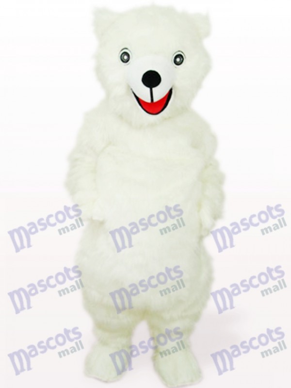 Weißes Eisbär Tier Maskottchen Kostüm