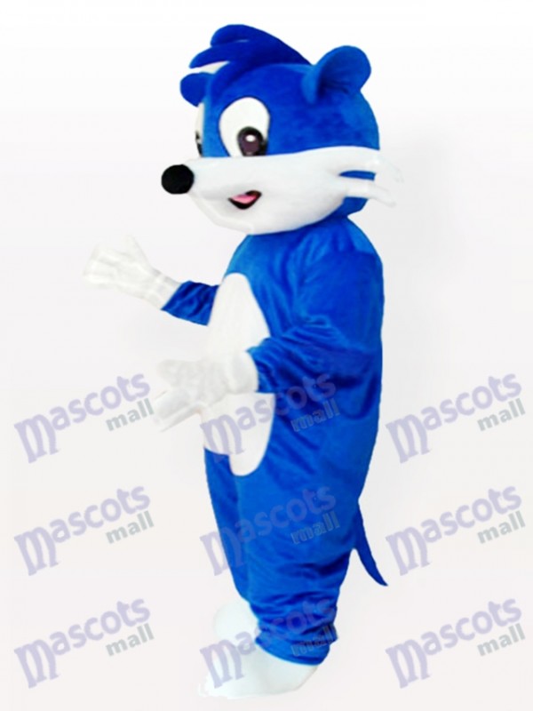 Blaue Katze Maskottchen Kostüm für Erwachsene