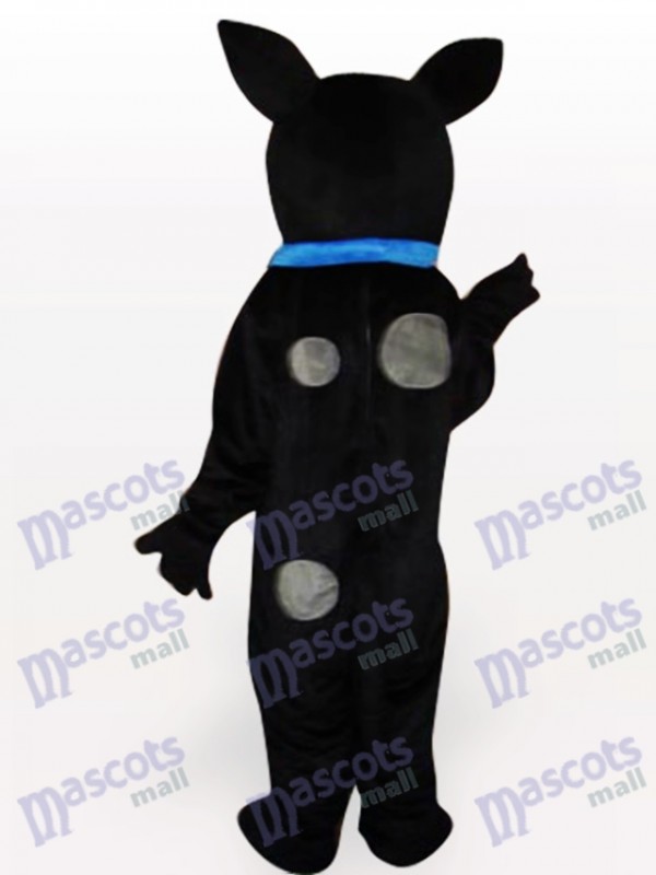 Schwarzer Hund Maskottchen Kostüm für Erwachsene