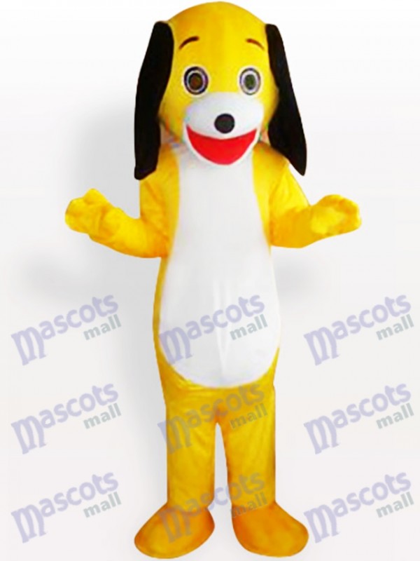 Gelbes kleines Hundeerwachsenes Maskottchen Kostüm