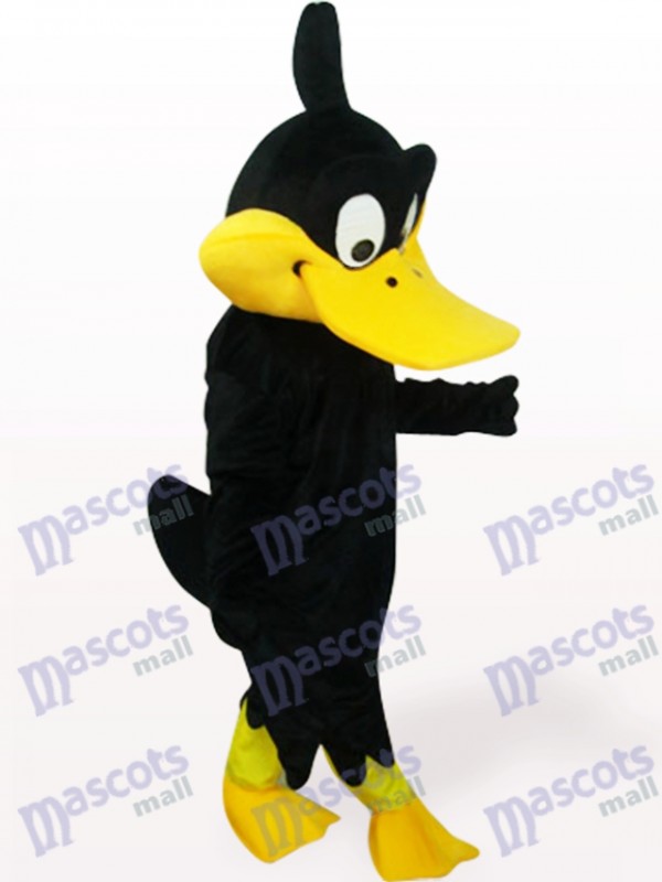 Schwarze Ente Geflügel Maskottchen Kostüm