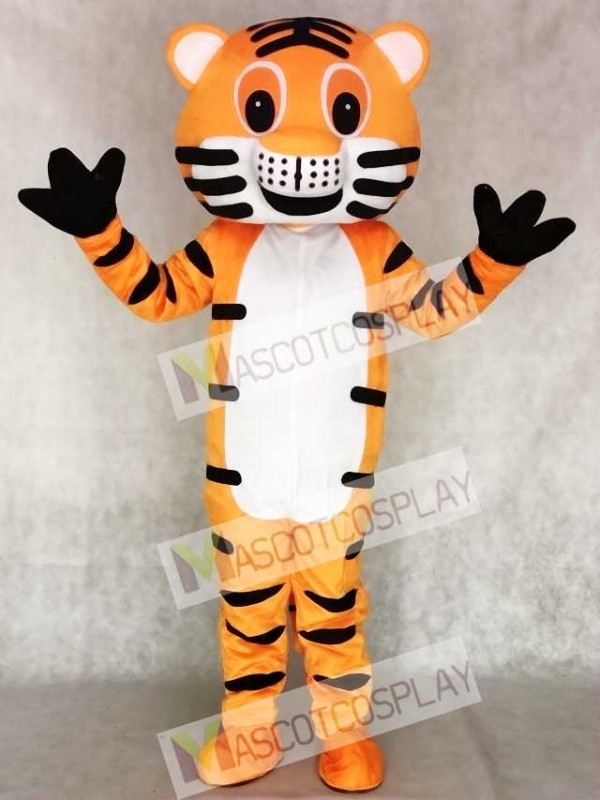 Red Tiger Maskottchen Erwachsene Kostüm Tier 