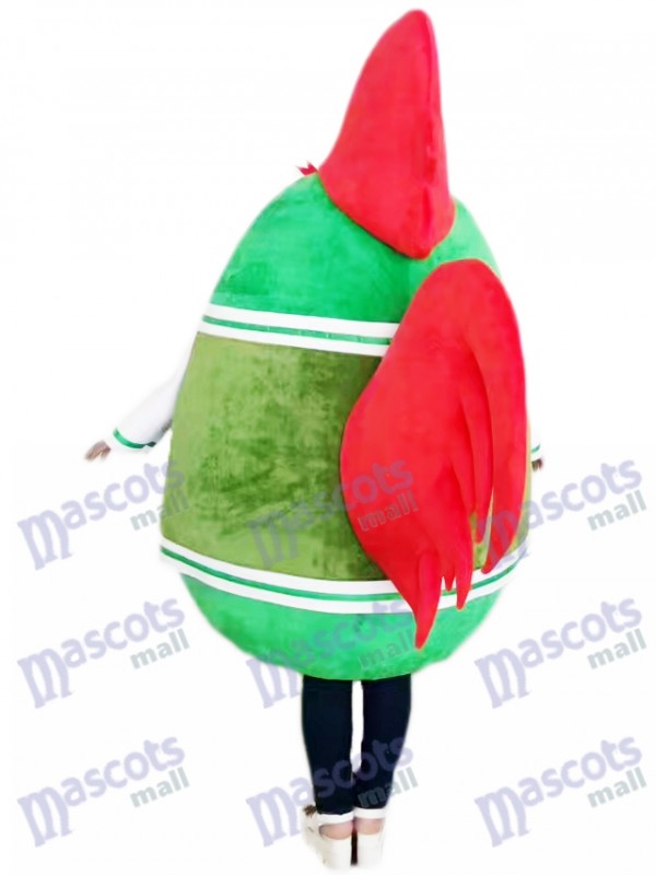 Hahn Hahn Huhn im grünen Anzug Maskottchen Kostüm Tier