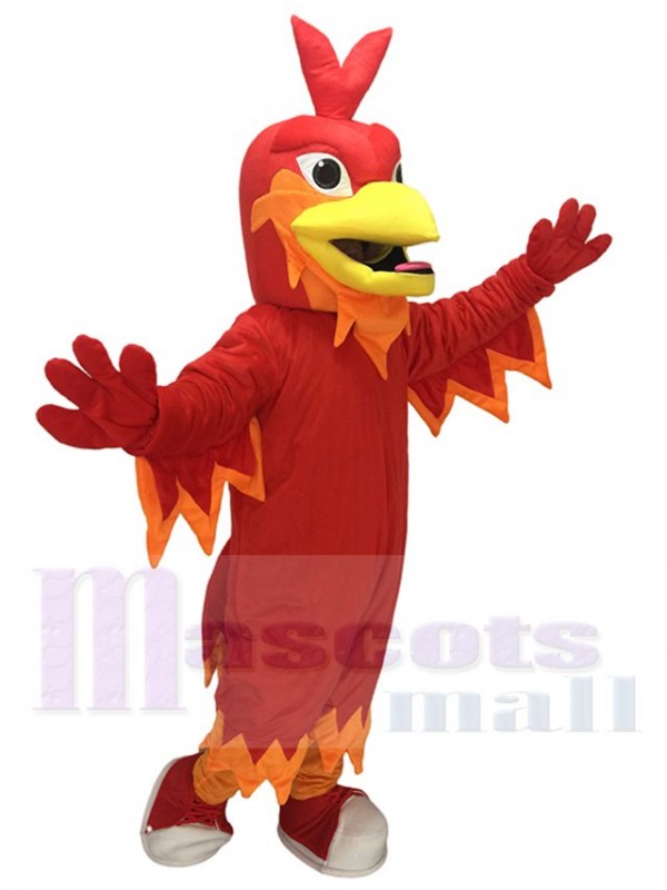 Rotes Phoenix Maskottchen Kostüm