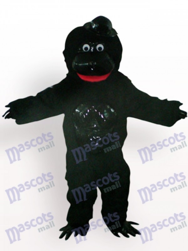 Orang-Utan mit schwarzem Hut Tier Maskottchen Kostüm