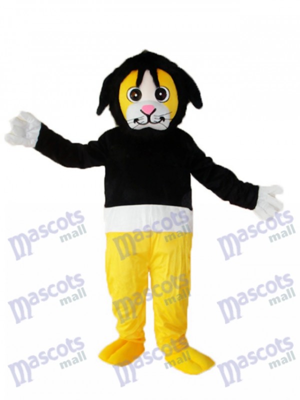 Tony-Affe im schwarzen Strickjacke-erwachsenes Maskottchen-Kostüm-Tier