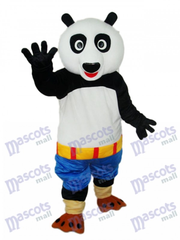 Kung Fu Panda Blue Shorts Maskottchen Erwachsene Kostüm Tier