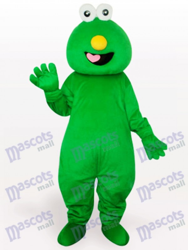 Kurzes Haar Grünes Monster Maskottchen Kostüm für Erwachsene