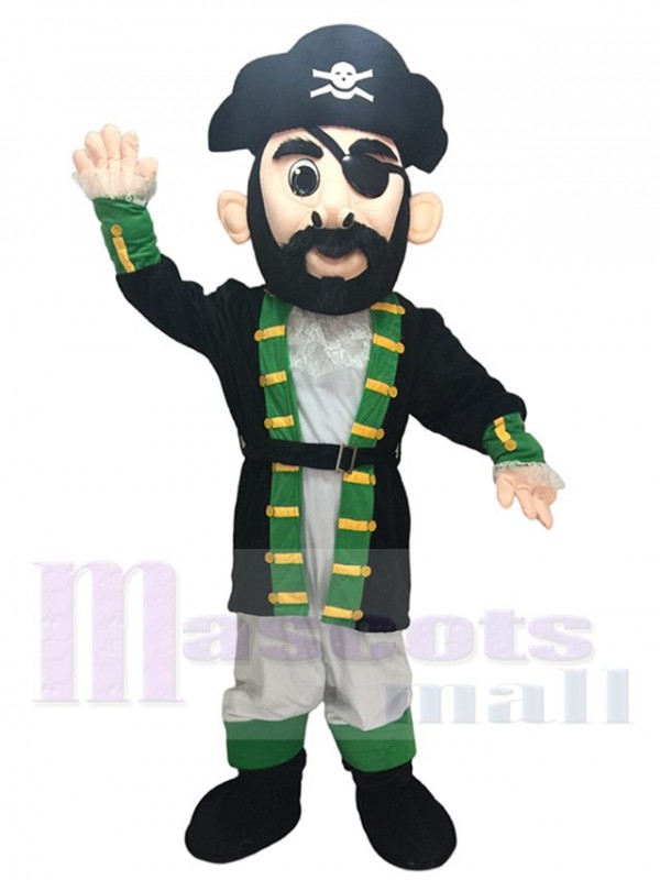  Grüner Manschettenkapitän Blythe Pirat Maskottchen Kostüm